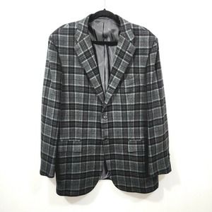 KITON Napoli Saks Handmade RARE Men's Cashmere-Silk Plaid Sport Jacket $9250